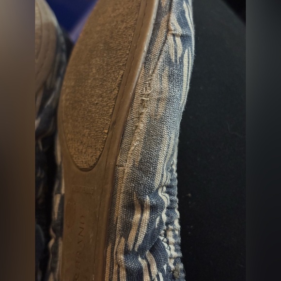 Lucky Brand Women's Navy and Cream Ballet Slip-ons - Picture 9 of 12